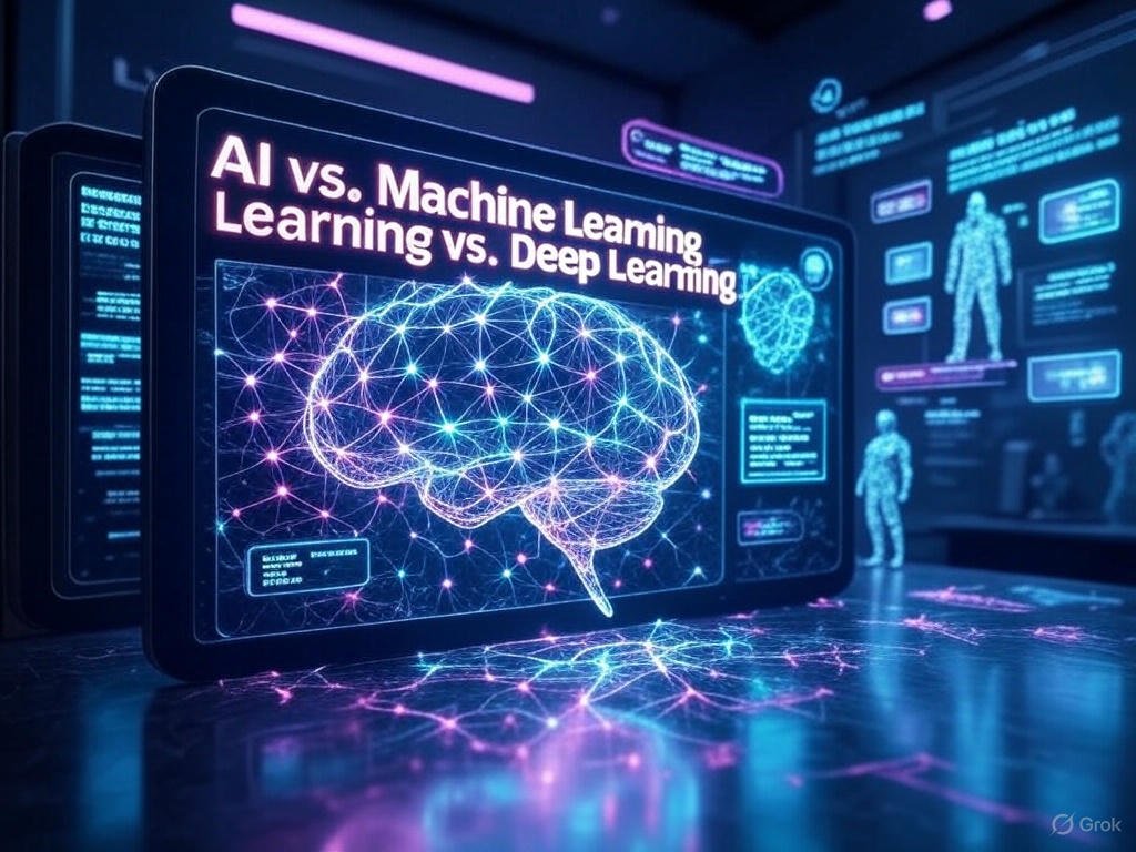 AI vs. Machine Learning vs. Deep Learning